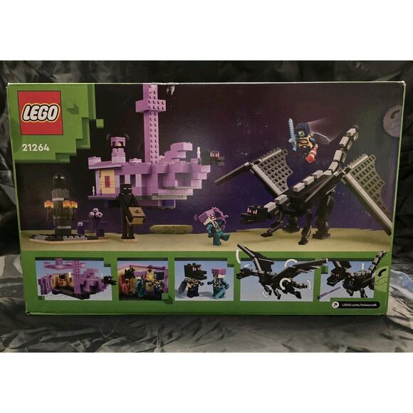 Sealed Damaged Box LEGO 21264 Minecraft The Ender Dragon and End Ship 657pcs - Picture 2 of 2